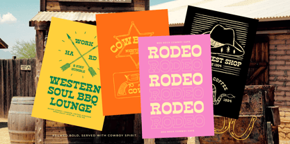 Haose Rodeko Font Poster 5