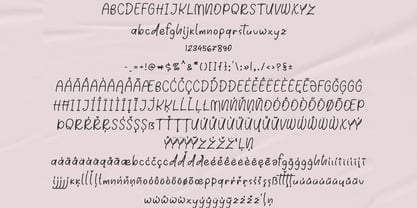 Unique moments Font Poster 5