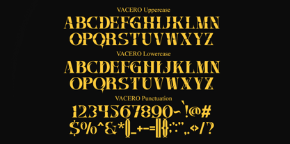 Vacero Font Poster 8