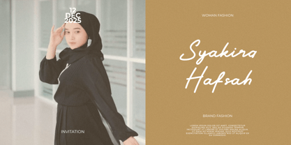 Santalina Font Poster 3