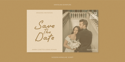 Santalina Font Poster 7