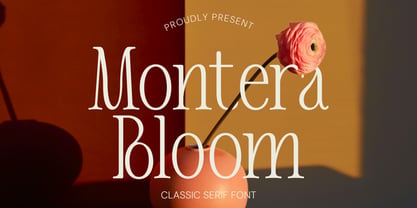 Montera Bloom Font Poster 1