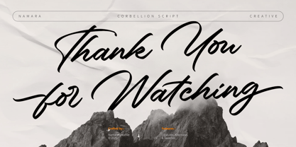 Corbellion Font Poster 14