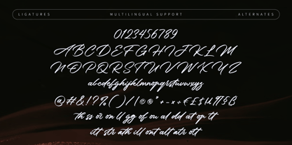 Corbellion Font Poster 7