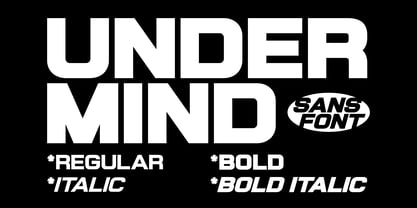 Under Mind Sans Font Poster 2