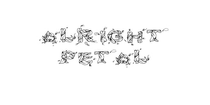 Alrightpetal Font Poster 2