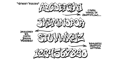 Street Pieces Font Poster 2