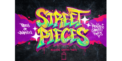 Street Pieces Font Poster 1