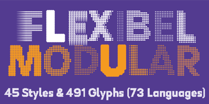 Flexibel Modular Font Poster 1