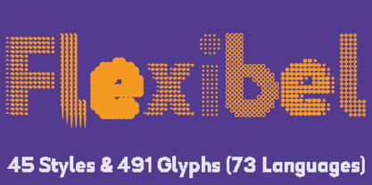 Flexibel Modular Font Poster 8