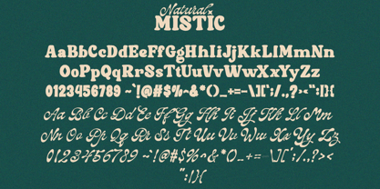 Natural Mistic Font Poster 9