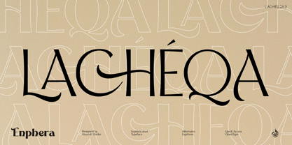 Al Enphera Font Poster 9