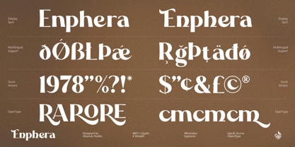 Al Enphera Font Poster 13