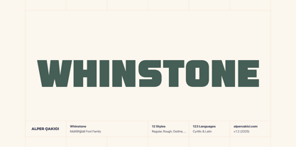 Whinstone Font Poster 1
