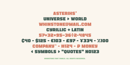 Whinstone Font Poster 10
