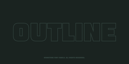 Whinstone Font Poster 12