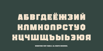 Whinstone Font Poster 9