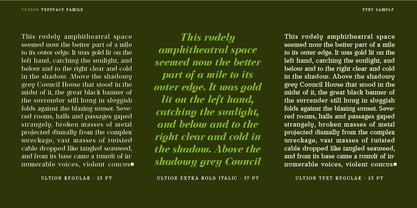 Ultion Font Poster 13