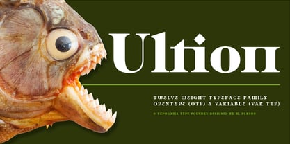 Ultion Font Poster 1