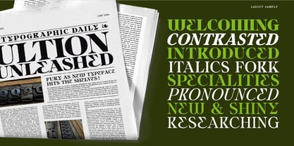 Ultion Font Poster 15