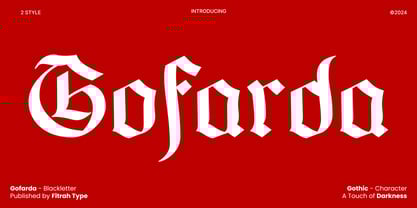 Gofarda Gothic Font Poster 1