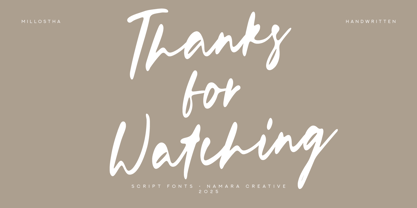 Millostha Font Poster 12