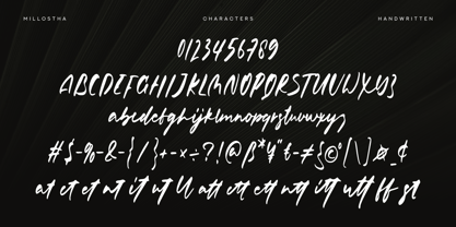 Millostha Font Poster 8