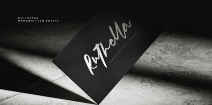 Millostha Font Poster 10