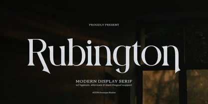 Rubington Font Poster 1