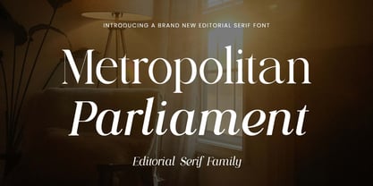 Metropolitan Parliament Font Poster 1