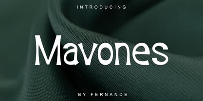 Mavones Font Poster 1