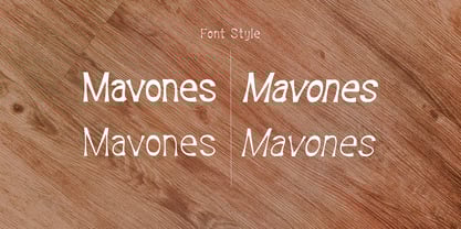 Mavones Font Poster 3