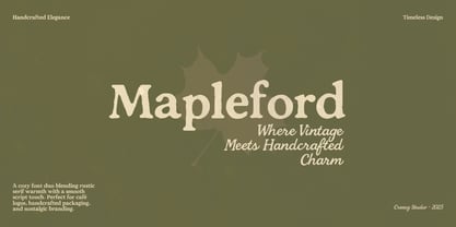 Mapleford Font Poster 1