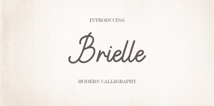 Brielle Font Poster 1