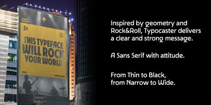 Typocaster Font Poster 12