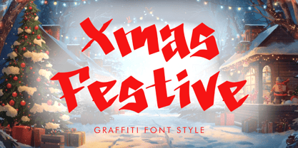 Xmas Festive Font Poster 1