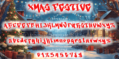 Xmas Festive Font Poster 4
