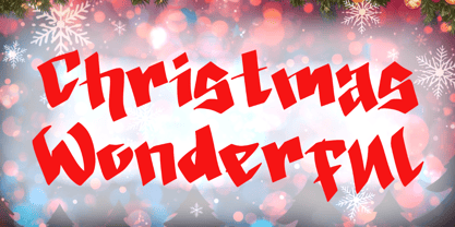 Xmas Festive Font Poster 2