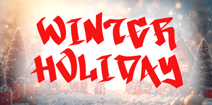 Xmas Festive Font Poster 3