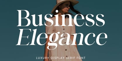 Business Elegance Font Poster 1