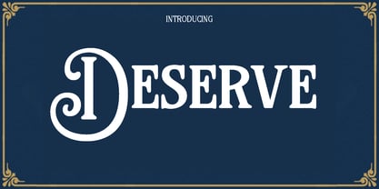 Deserve Font Poster 1
