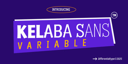 Kelaba Sans Variable Font Poster 1