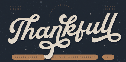 Thankfull Font Poster 1