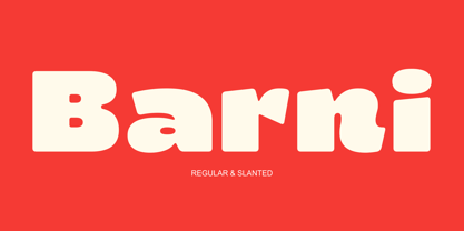 Barni Font Poster 1