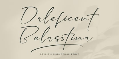 Daleficent Belasstina Font Poster 1