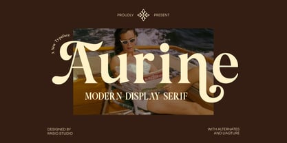 Aurine Font Poster 1