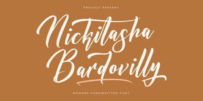 Nickitasha Bardovilly Font Poster 1