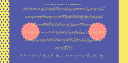 Chill Fresh Font Poster 14