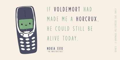 Branco Font Poster 2