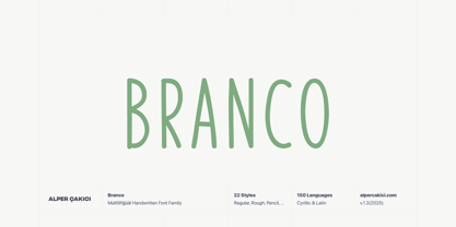Branco Font Poster 1